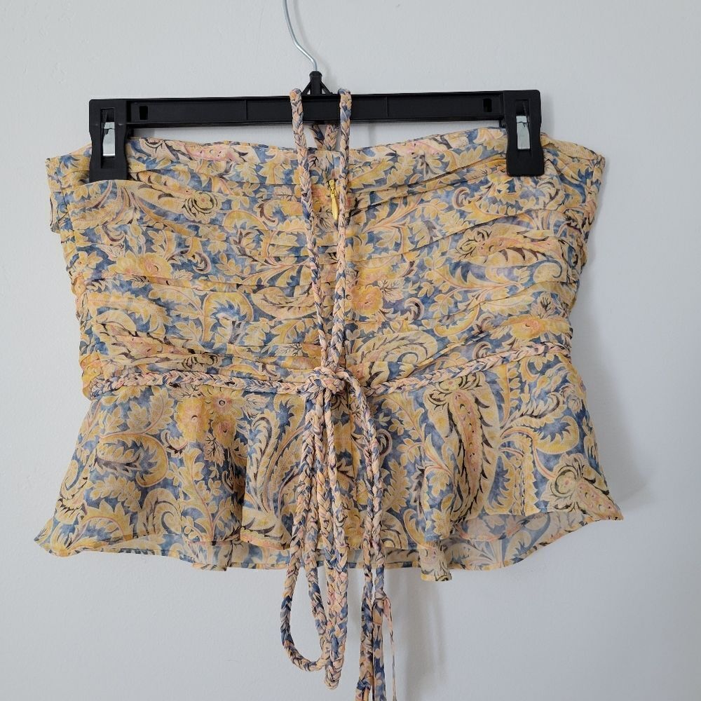 NWOT Veronica Beard Arienne Paisley Silk Halter Top - Picture 7 of 10